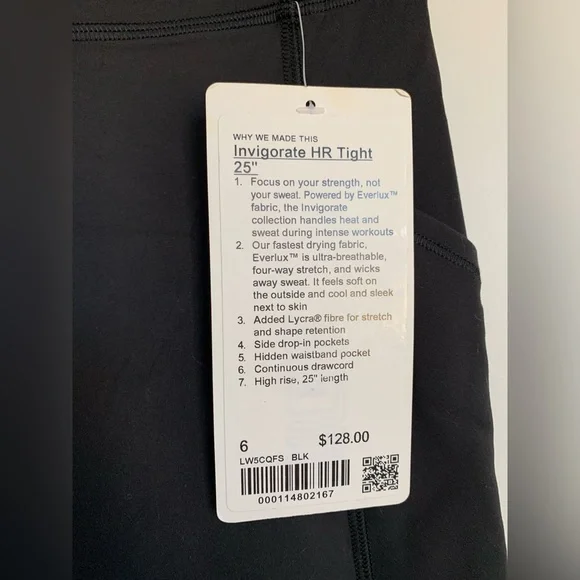 Lululemon Invigorate High-Rise Tight 25" in Black - Picture 3 of 5